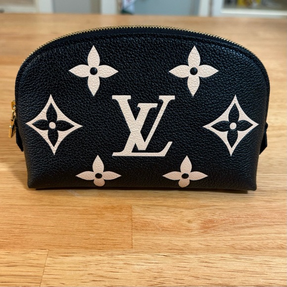 Louis Vuitton Cosmetic Pouch PM Grand Palais in Black/Cream - Picture 1 of 11